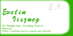 evelin viszmeg business card